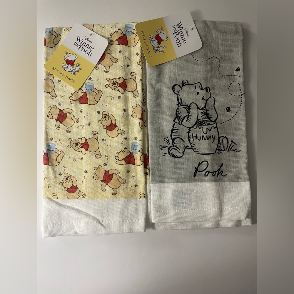 Disney Winnie the Pooh Kitchen Towel Set 100% Cotton